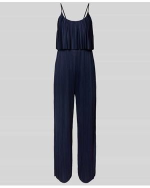 Guido Maria Kretschmer Jumpsuit mit Plisseefalten Modell 'Lexa' - Blau