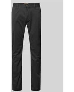 PME LEGEND Tapered Fit Chino Met Riemlussen - Grijs