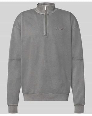 PEGADOR Relaxed Fit Sweatshirt aus Baumwoll-Mix - Grau