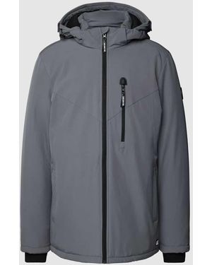 Cars Jeans Jacke Mit Logo-Detail Modell 'Thames' - Grau