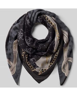 Guess Schal mit Logo-Detail Modell 'Lindsey' - Grau