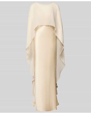 Swing Abendkleid mit Stola - Natur