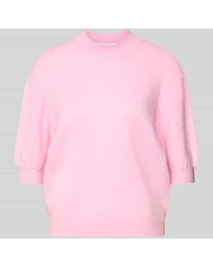 Herzen's Regular Fit Strickpullover aus Kaschmir-Woll-Mix - Pink