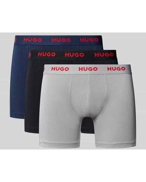 HUGO Pant & Trunk aus Baumwoll-Mix im 3er-Pack - Blau