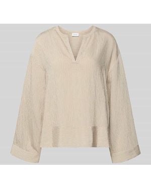 Comma, Bluse aus Viskose-Mix mit Kimonoärmeln - Natur