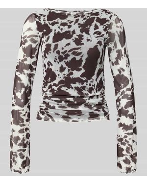 JJXX Longsleeve mit Rundhalsausschnitt Modell 'MINNA' - Weiß