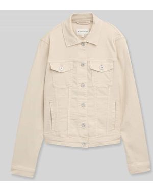 Tom Tailor Regular Fit Jeansjacke aus Baumwoll-Mix - Natur