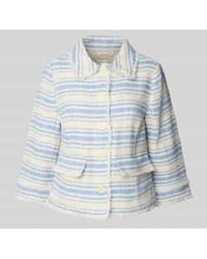Milano Italy Blazer Met Franjes - Blauw