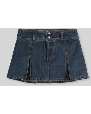 Levi's Ausgestellter Mini-Rock aus reiner Baumwolle - Blau