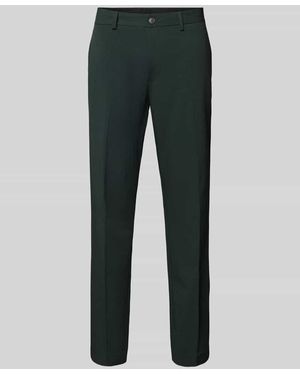 SELECTED Slim Fit Anzughose Mit Knopf- Und Reißverschluss - Grau