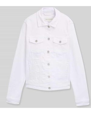 Tom Tailor Regular Fit Jeansjacke aus Baumwoll-Mix - Weiß