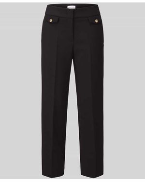 Seductive Regular Fit Weite Hose mit Viskose-Anteil Modell 'ALARA' - Schwarz