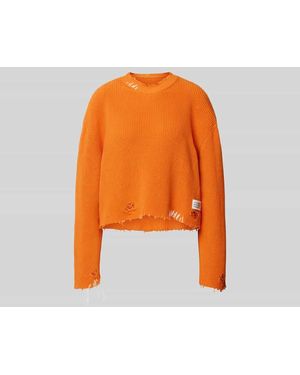 MM6 by Maison Margiela Pullover im Used-Look - Orange