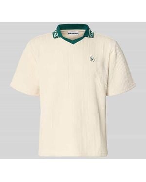 Review Regular Fit Poloshirt mit Logo-Stitching Modell 'Fancy' - Natur