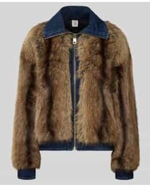 Liu Jo Teddy- & Faux Fur Jassen - Bruin