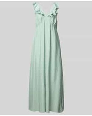 Moves Midi-jurk Met Volants - Groen