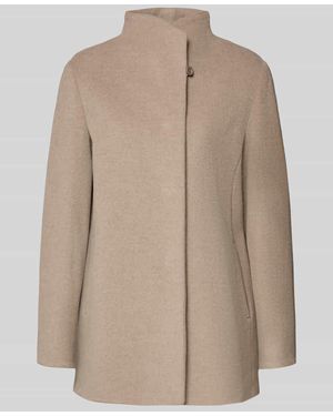 ICONS Cinzia Rocca Jacke mit Stehkragen und Knopfverschluss - Natur