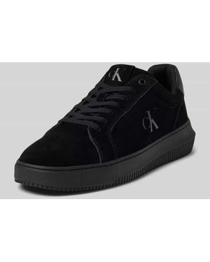 Calvin Klein Sneaker mit Label-Details - Schwarz