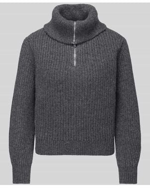 Weekend by Maxmara Regular Fit Pullover aus reiner Schurwolle Modell 'LASER' - Grau