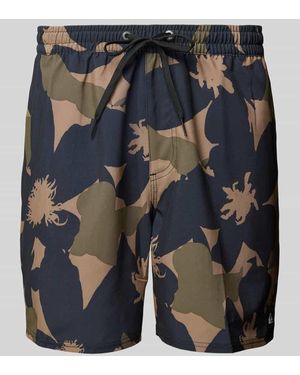 Quiksilver Badehose Mit Rückseitiger Pattentasche Modell 'Surfsilk' - Blau