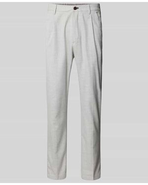 Joop! Stoffhose Mit Bundfalten - Grau