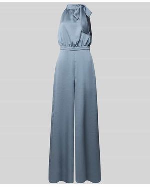 Swing Regular Fit Jumpsuit mit Zierschleife - Blau