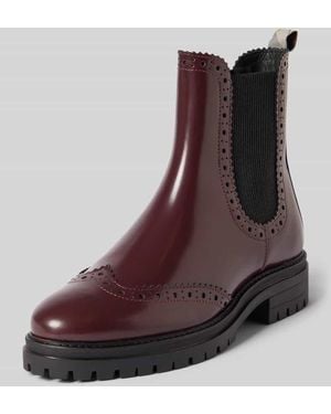 Barbour Chelsea Boots aus echtem Leder Modell 'FAWNE' - Braun
