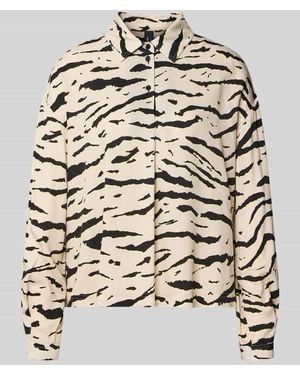 Marc Cain Hemdbluse mit Knopfleiste - Natur