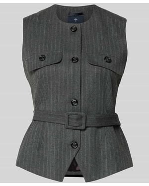 Joop! Regular Fit Weste mit Viskose-Anteil Modell 'Viola2' - Grau