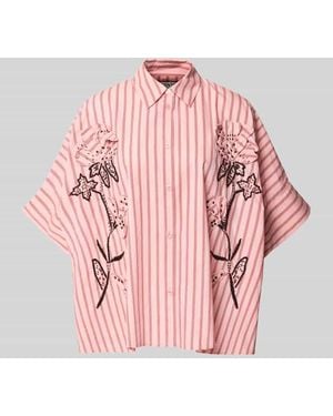 Essentiel Antwerp Oversized Kurzarmbluse aus reiner Baumwolle Modell 'JONKOE' - Pink