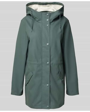 Vero Moda Regular Fit Funktionsjacke mit Taillen-Kordelzug Modell 'MALOU' - Grün