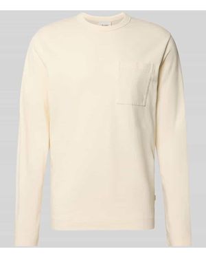 Forét Longsleeve mit Brusttasche Modell 'PLANET' - Natur