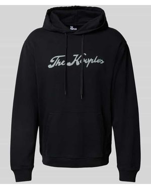 The Kooples Hoodie mit Label-Print - Blau