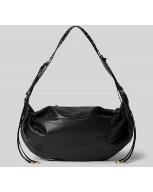 Mango Shoulder Bag mit Reißverschluss Modell 'TIN' - Schwarz