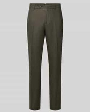 SELECTED Regular Fit Pantalon Van Puur Linnen Model 'Bailey' - Groen