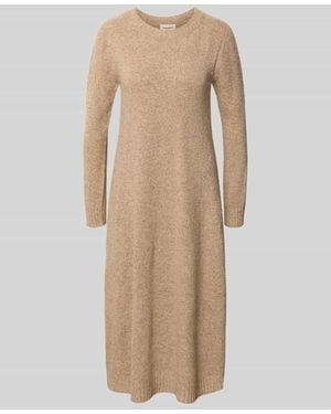 Weekend by Maxmara Figurbetontes Freizeitkleid aus Woll-Mix mit Seiden-Anteil Modell 'GOCCIA' - Natur