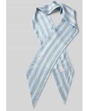 Ralph Lauren Sjaal Met Labelstitching - Blauw