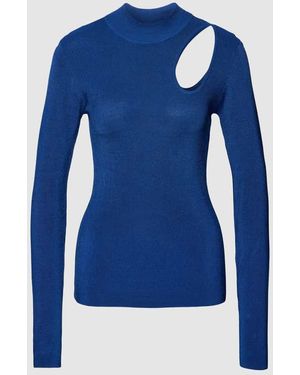 Copenhagen Muse Strickpullover Mit Cut Out Modell 'Natacha' - Blau