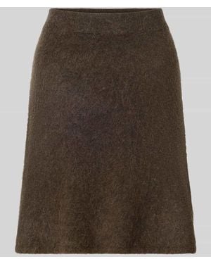 SELECTED Mini-Rock aus Woll-Mix mit Alpaka Modell 'LULU' - Schwarz