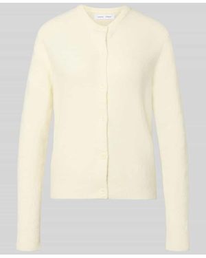 Samsøe & Samsøe Regular Fit Cardigan aus Alpaka-Mix - Natur