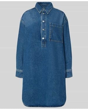 ARMEDANGELS Oversized Jeanskleid aus Lyocell-Mix - Blau