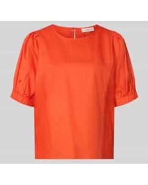 Fynch-Hatton Blouses Korte Mouw - Oranje