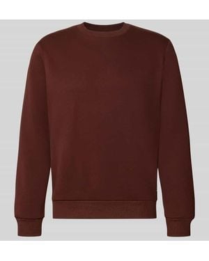 Jack & Jones Regular Fit Sweatshirt mit Baumwoll-Anteil Modell 'Bradley' - Braun
