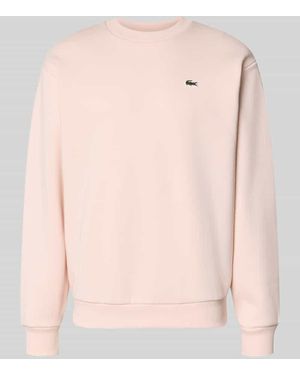 Lacoste Regular Fit Sweatshirt aus Baumwoll-Mix - Pink