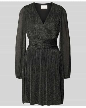Neo Noir Knielanges Kleid - Schwarz