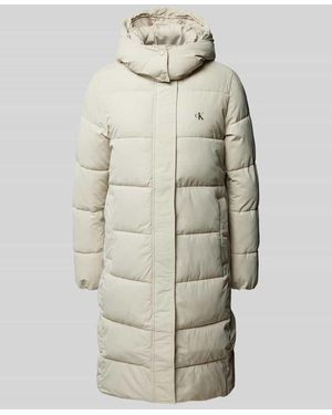 Calvin Klein Steppmantel Mit Logo-Print - Natur