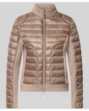 Monari Regular Fit Steppjacke aus Polyamid mit Neopren - Braun