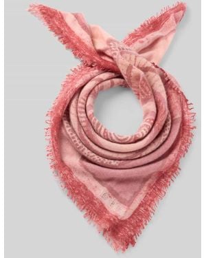 Hemisphere Schal mit Fransen - Pink
