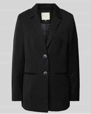 Freequent Blazer Met Reverskraag, Model 'Kitty' - Zwart