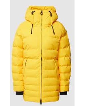 Wellensteyn Regular Fit Gewatteerd Jack Met Capuchon, Model 'Cordoba' - Geel